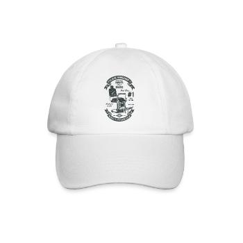 Friseur Shop Vintage - Baseballkappe - Weiß/Weiß - Vorne