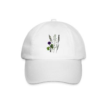Die Wildblumen - Baseballkappe - Weiß/Weiß - Vorne
