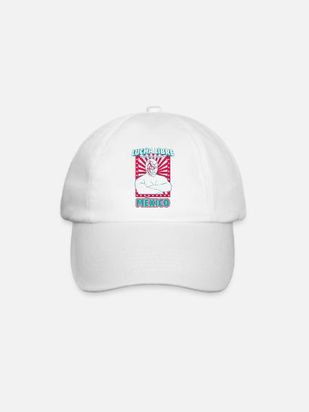 Ringen Mexiko 3 - Baseballkappe - Weiß/Weiß