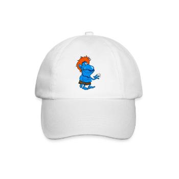 troll suess winken cartoon lustig spitzohr maerche - Baseballkappe - Weiß/Weiß - Vorne