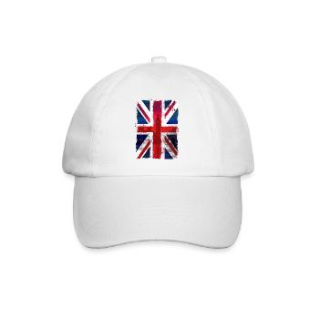 Union Jack - UK Flag - London - Baseballkappe - Weiß/Weiß - Vorne