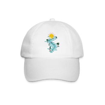 Sonne & Meer - Baseballkappe - Weiß/Weiß - Vorne