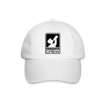 hangover crew logo - Baseballkappe - Weiß/Weiß - Vorne