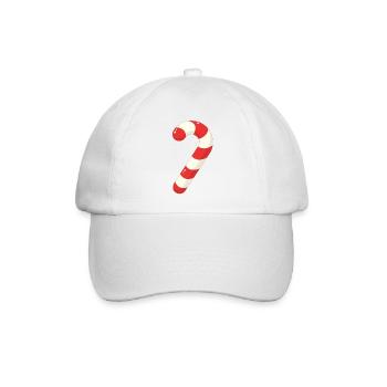 Zuckerstange Christmas - Baseballkappe - Weiß/Weiß - Vorne