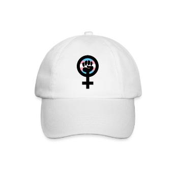Emanzipation Feministin Frauenbewegung Geschenk - Baseballkappe - Weiß/Weiß - Vorne