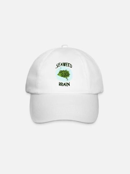 SeaWeed Gehirn - Baseballkappe - Weiß/Weiß