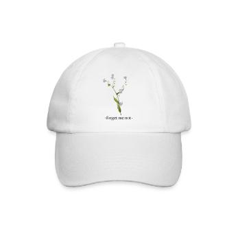 vergiss mich nicht - Baseballkappe - Weiß/Weiß - Vorne