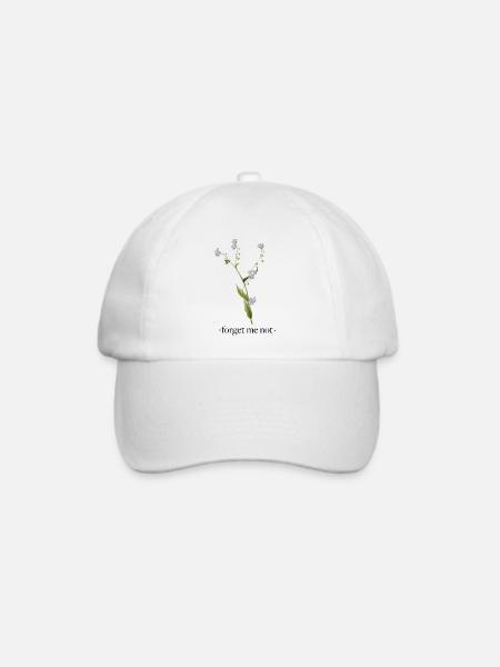 vergiss mich nicht - Baseballkappe - Weiß/Weiß