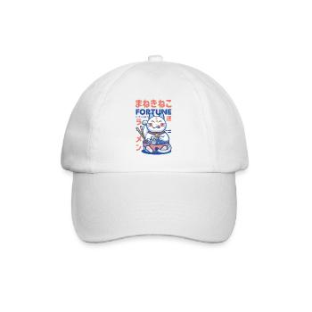 Maneki Neko Fortune Ramen - Baseballkappe - Weiß/Weiß - Vorne