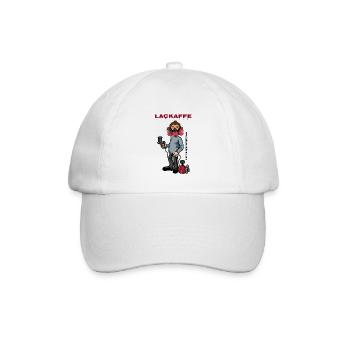 Lackaffe Lackierer - Baseballkappe - Weiß/Weiß - Vorne