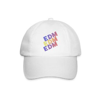 EDM EDM EDM - Baseballkappe - Weiß/Weiß - Vorne