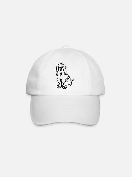 Briard - Baseballkappe - Weiß/Weiß