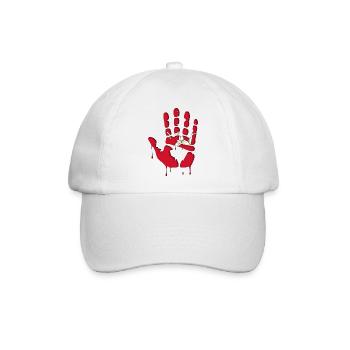 Gib mir Fünf Isle of Man - Baseballkappe - Weiß/Weiß - Vorne