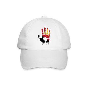 Gib mir Fünf Papua Neuguinea - Baseballkappe - Weiß/Weiß - Vorne