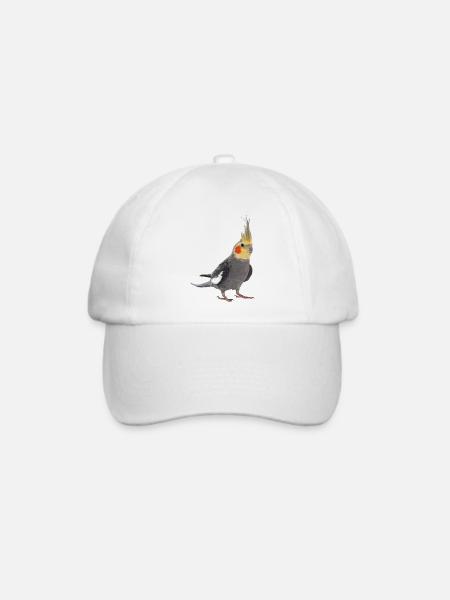 Nymphenkakadu - Baseballkappe - Weiß/Weiß