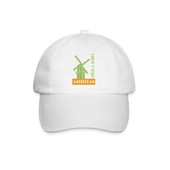 Amsterdam Vibes - Baseballkappe - Weiß/Weiß - Vorne