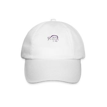 Schnecke schnell langsam Berg schleim geschenk - Baseballkappe - Weiß/Weiß - Vorne