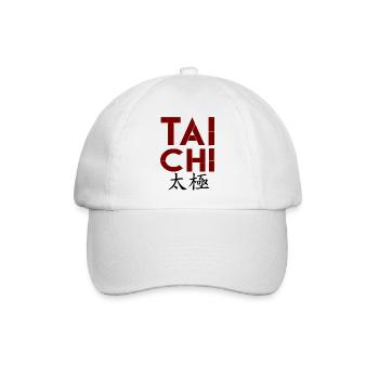 Ich liebe Tai Chi, Tai Chi, Tai Chi Hoodies, Tai Chi - Baseballkappe - Weiß/Weiß - Vorne