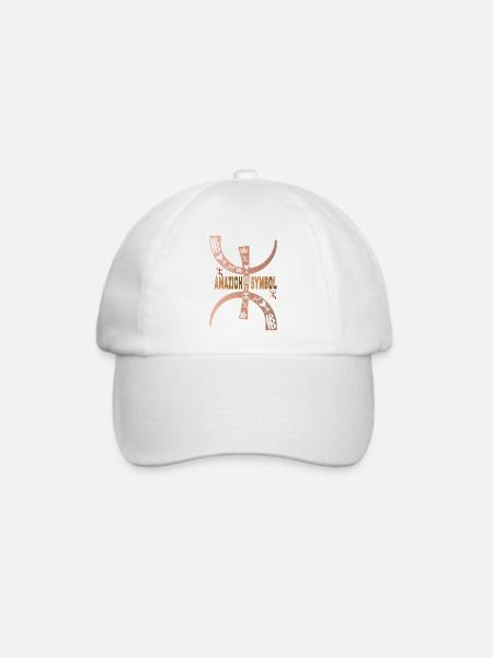 Yaz Amazigh, Berber Tattoo, Geschenk für Frauen. - Baseballkappe - Weiß/Weiß