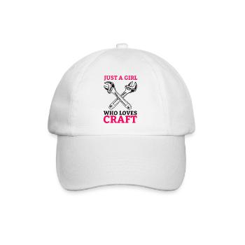 Handwerk Damen Handwerkerin Frau Werkzeug Mädchen - Baseballkappe - Weiß/Weiß - Vorne