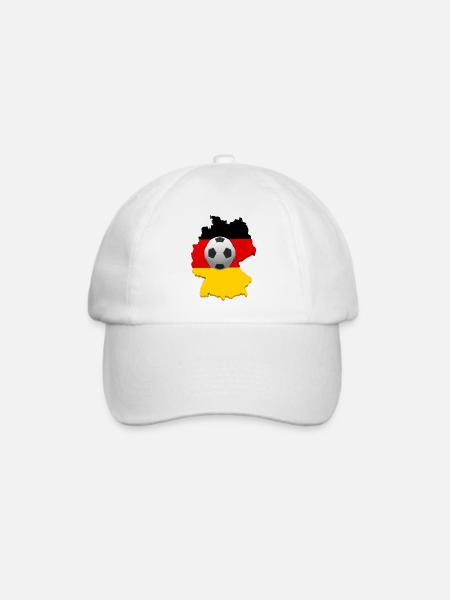 Deutschland Fussball Design - Baseballkappe - Weiß/Weiß