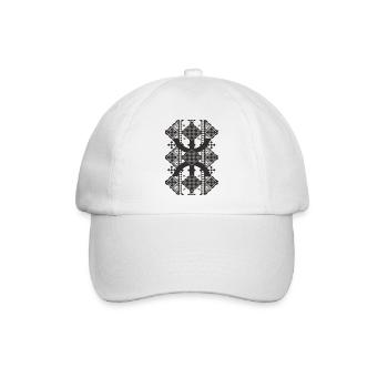 Kabyle-Motiv - Baseballkappe - Weiß/Weiß - Vorne