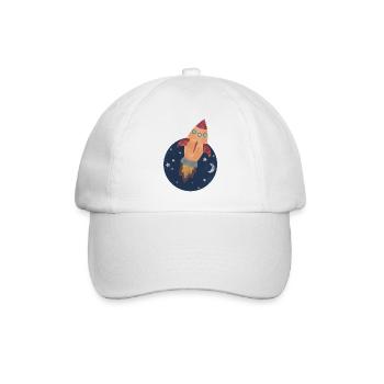 Rakete - Baseballkappe - Weiß/Weiß - Vorne