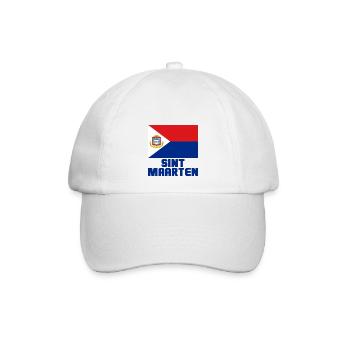 Sint Maarten - Baseballkappe - Weiß/Weiß - Vorne