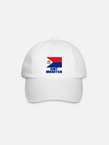 Sint Maarten - Baseballkappe - Weiß/Weiß