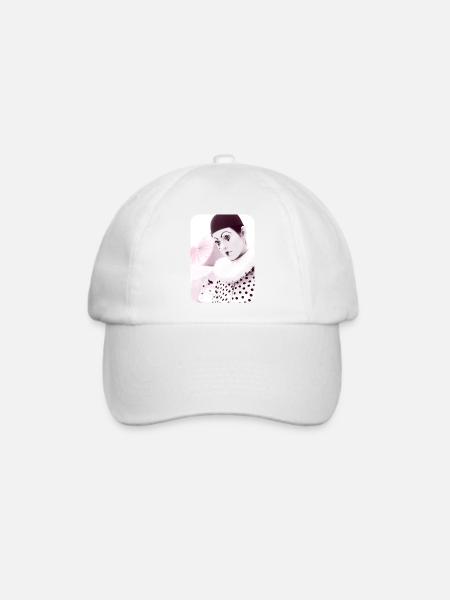 Trauriger Clown - Baseballkappe - Weiß/Weiß