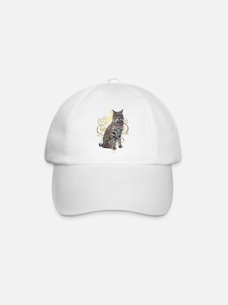 Luchs - Baseballkappe - Weiß/Weiß