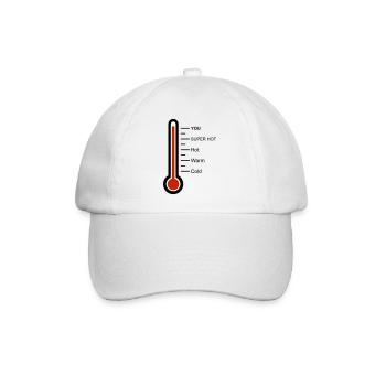 Thermometer - Baseballkappe - Weiß/Weiß - Vorne