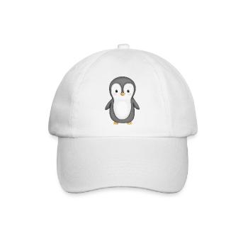 süßer Pinguin - Baseballkappe - Weiß/Weiß - Vorne