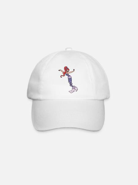 Meerjungfrau - Baseballkappe - Weiß/Weiß