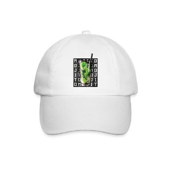 Mojito-Quadratschrift - Baseballkappe - Weiß/Weiß - Vorne