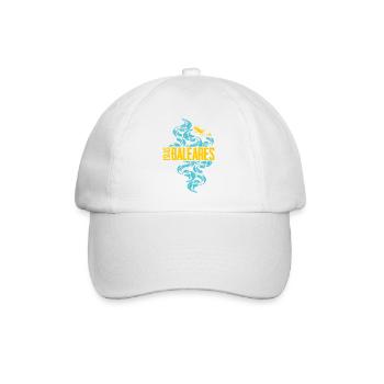 Balearen Inseln Wellen Muster - Baseballkappe - Weiß/Weiß - Vorne