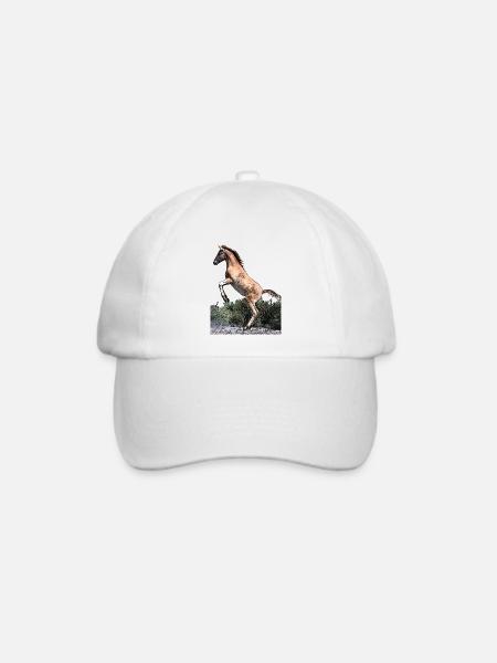 Junges Pferd - Baseballkappe - Weiß/Weiß