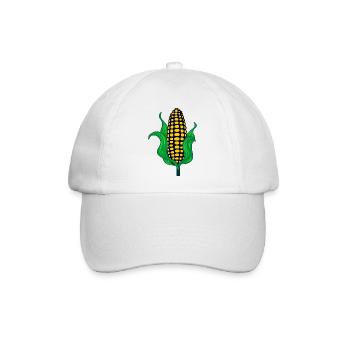 Maiskolben - Baseballkappe - Weiß/Weiß - Vorne