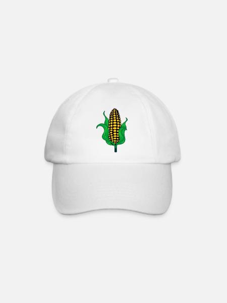 Maiskolben - Baseballkappe - Weiß/Weiß