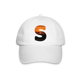 Sommer Buchstabe S Schriftzug Sommerferien Sonne - Baseballkappe - Weiß/Weiß - Vorne