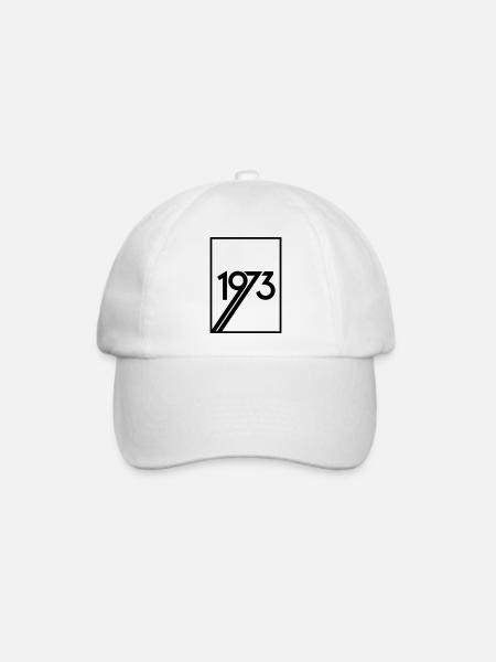 70er Jahrgänge 1973 Geburtstag - Baseballkappe - Weiß/Weiß