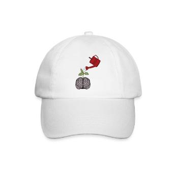 Wachse und gedeihe - Baseballkappe - Weiß/Weiß - Vorne