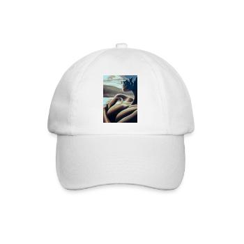 Surrealistische Malerei - Baseballkappe - Weiß/Weiß - Vorne