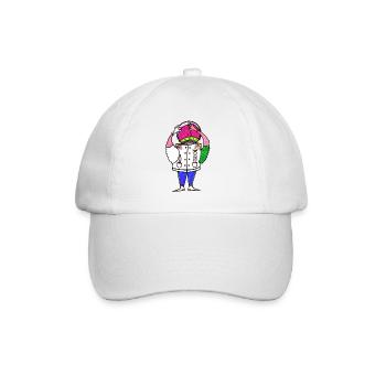 Der Soßen Esser - Baseballkappe - Weiß/Weiß - Vorne