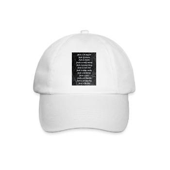 Fuck u Celebrity - Baseballkappe - Weiß/Weiß - Vorne