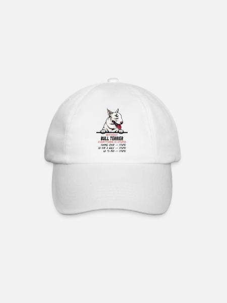 Ohne Bullterrier ist alles doof - Baseballkappe - Weiß/Weiß
