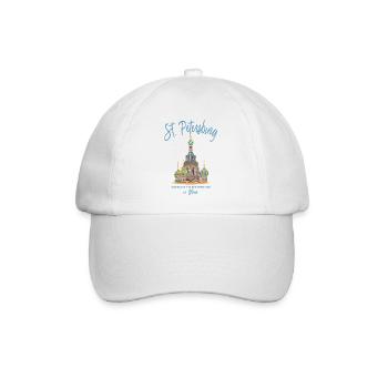 St. Petersburg, Russland, Auferstehungskirche - Baseballkappe - Weiß/Weiß - Vorne