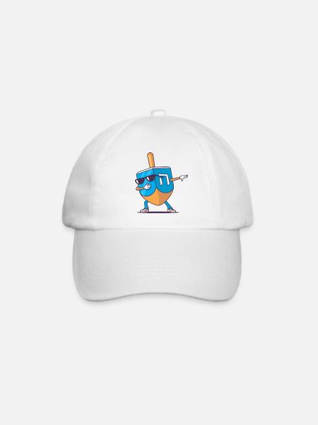 Dreidel Dab - Baseballkappe - Weiß/Weiß