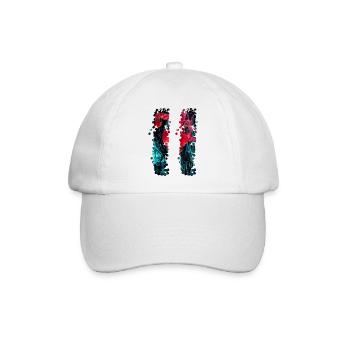 Retro Style - Baseballkappe - Weiß/Weiß - Vorne