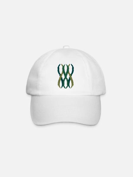 wave Art 03 - Baseballkappe - Weiß/Weiß